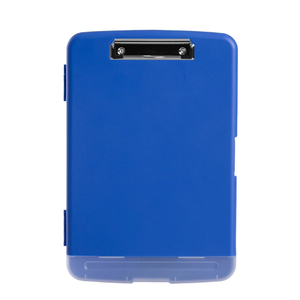 Lksixu High Capacity Storage Clipboard with Pen Holder & Low-Clip, A4, Plastic Blue, 0.99 lb