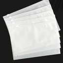 100pc Travel Storage Bags,Clothes Packaging Bags for Shipping,T-Shirt Bags,3mil Horizontal Packaging Bags with Vent Hole, Fast Resealable Poly Plastic Merchandise Zip Bags (6x8")