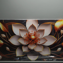 Large Canvas Wall Art Gold and White Flower Picture Wall Decor for Living Room Office Bedroom Decor Wall Painting framed wall art Modern Artwork Decorative Painting Wall Art Ready to Hang 24 x48IN