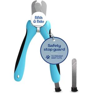 Fifth & Fido Dog Nail Clippers for Large Dogs - Sharp Nail Clipper with Quick Sensor - Trimmer for Thick Nails - Dog Nail Trimmer for Large Breed Dogs