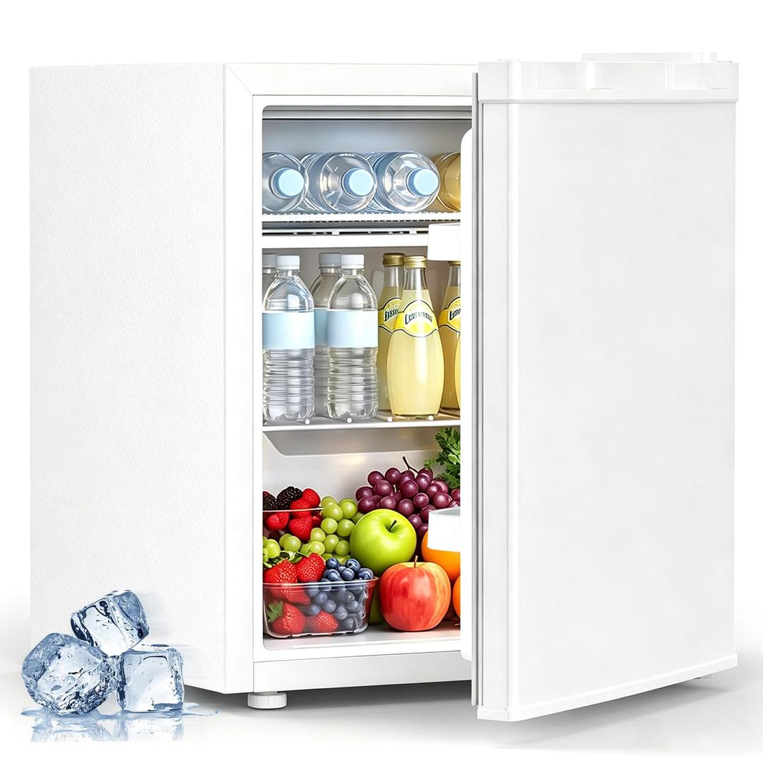 Electactic 1.3 Cu.Ft Mini Fridge, Single Door Compact Refrigerator