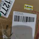 8ft Snow Flocked Christmas Pencil Tree w/ Berries & Poinsettia Flowers