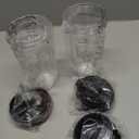 5-piece Ninja Blender Cups Replacement Single Serve 16oz Cups with Sip & Seal Lids, 6 Fins Extractor Blade Compatible with Nurti Ninja Blenders Pro BL660 BL663 BL663CO BL665Q BL740 BL770