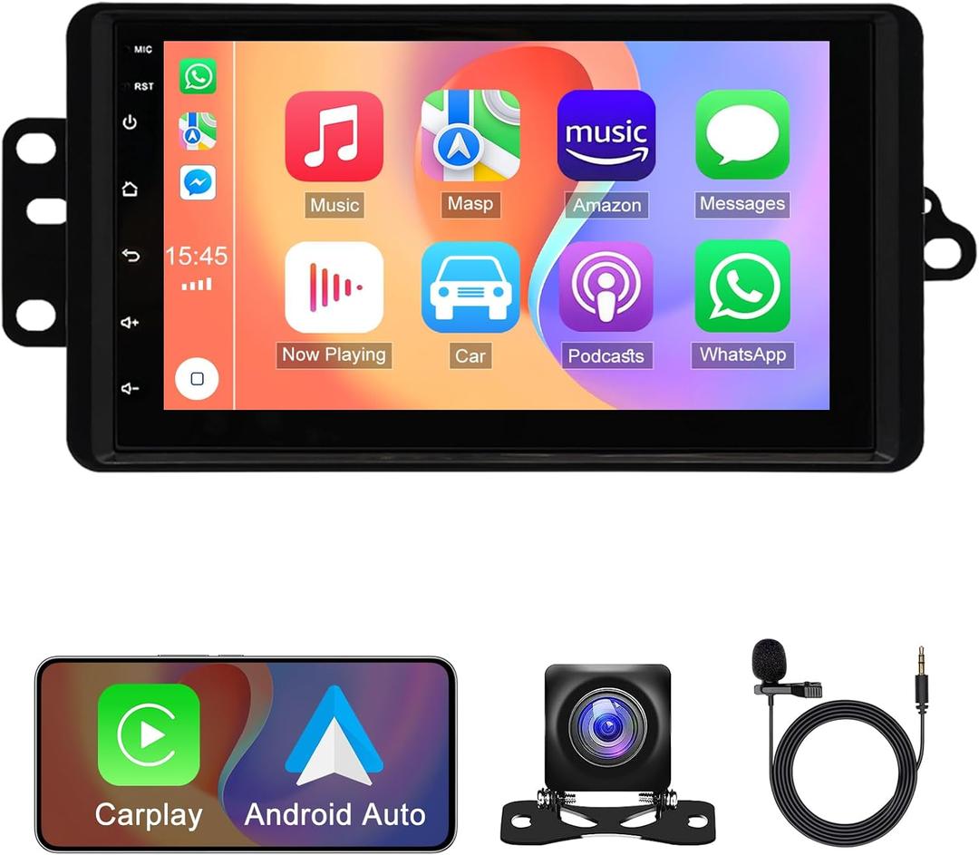 Car Stereo Radio Upgrade for 2003 2004 2005 2006 Chevrolet Chevy Silverado Impala Tahoe GMC Sierra Yukon, 7 IPS Touch Screen Radio Android 13 Wireless CarPlay/Android Auto GPS,Backup Camera, 2G+32G