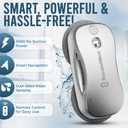 SqueeGBot Window Cleaning Robot Ideal for Panoramic Windows, Tiles, Mirrors, Robot Windows Cleaner with Intelligent AI 5.0 Navigation, Electric Window Cleaner Water Spraying, up to 5300 Pa