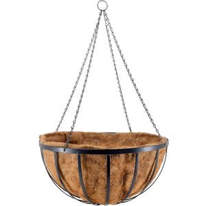 Arcadia Garden Products Round Hanging Planter Basket with Coco Liner 24 Inch