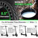 Solid Tire Compatible with Xiaomi M365 / Gotrax GXL V2, 8.5 inches Solid Tires Explosion Proof Tire for Xiaomi Mijia M365 and GOTRAX GXL V2 Electric Scooter (2 PCS)