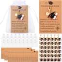 Unittype Graduation Gifts Keychain Bulk Class of 2026 Compass Cap Keychain with Cards, Senior 2026 Party Favors