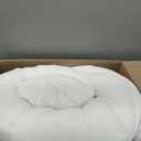 West Month Premium Quilted Luxury Extra Thick Mattress Pad, Deep Pocket Pillow Top, Machine Washable Bed Cover, Breathable & Fluffy Soft (White, King)