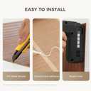 2-Pack Natural Bamboo Wall Panel, 96’’x48’', Coffee