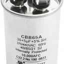 LEDBarz 2025 Upgraded 35+5uf Capacitor - TRCFD355 370/440VAC 60Hz Dual Run Circular Start for Titan Pro Motor, AC Motor Run, Condenser Straight, Heat Pump, RV Camper A/C, HVAC Systems