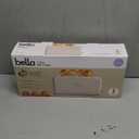 Bella 2 Slice Slim Toaster, Fits-anywhere Kitchenware, 6 Setting Shade Control with Reheat & Cancel Buttons, Fits sourdough, 10 Long Slot, Anti Jam & Auto Shutoff, 900 Watt, Oatmilk