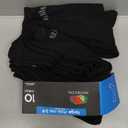 Fruit of the Loom Boys' Dual Defense Crew Socks (10 Pack) (Large, Black)