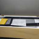 Over Toilet Storage Cabinet for Bathroom, Over Toilet Shelf Organizer, Freestanding Space Saver with Adjustable Shelves, Wide Open Shelf, Acrylic Sliding Door, Metal Frame, Black