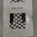RSLOVE Women Sexy Mesh Lingerie Fishnet Babydoll Free Size Bodysuit See Through Shirts Long Sleeve (Black) One Size