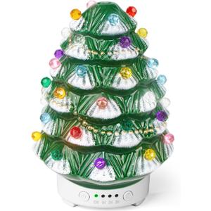 2 x ARVIDSSON Christmas Essential Oil Diffuser, Festive Aromatherpay Diffuser for Essential Oils, Ceramic Ultrasonic Oil Diffusers for Home, Christmas Tree Diffusers Gift for Women