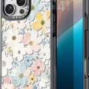 Bouvardia for iPhone 16 Pro Case, Cute Design for Women & Girls, Protective & Aesthetic, Floral Theme - Flowers Blossoming (Gray Bumper)