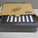 Bamboo Shoe Rack for Closet, Stackable 3 Tier Longer Shoe Organizer Shelf Holder Storage 12-15 Pairs for Entryway Door Hallway Bedroom Garage Space Saving Foldable Black