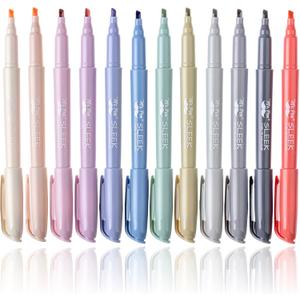 Mr. Pen- Highlighters, 12 Pack, Morandi Colors, Chisel Tip, Quick-Dry, Smear-Resistant, Odorless Highlighters for School, Office & Journaling