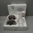 Rustic Lamp,Retro Bedside Lamps for Farmhouse,Bedroom,Lamps for Nightstand,Industiral Table Lamp with Glass lampshade,Bulb Included (Transparent Glass)