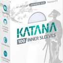 Ultimate Guard Katana Inner Card Sleeves, 100 Japanese Size TCG Sleeves, 60 x 87.5mm, Clear, Tournament Sleeves, No PVC & Acid-Free, Optimal Double-Sleeving