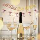 A Tini Bit Older Glitter Banner  Espresso Martini Birthday Banner with Cocktail Glass Garland for Girls' 21st Birthday, Cocktail Party, Martini Theme, and Bachelorette Decorations