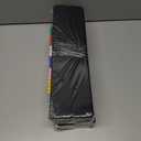 2 x 8Pcs Felt Board Tile Bulletin Board Bar Strip for Wall, Self-Adhesive Memo Pin Board with 24Pushpins, Corkboard Strip for Office Home Classroom(Color)