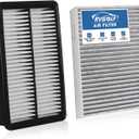 Engine+Cabin Air Filters Fit 2020 2021 2022 2023 2024 2025 2026 Hyundai Palisade 3.8L Gas Engine Air Filter Replacement AC Filter Automotive Accessories CA11943 97133-S8000 HAC-46207LB
