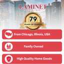 2 x LAMINET Deluxe Tissue Box Cover,Square -Decorative/Cover for Bathroom Vanity,Countertop,Night Stand,Office, Bedroom,Living Room,Desk & Car 5"X5"X5"-Fits 99% of Square Tissue Boxes. Soft Material-Beige