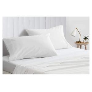 Oversized Superhuge Pillow Case - Cover - 100% Egyptian Cotton, 600 Thread Count Sateen, White