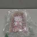 Silver Buffalo Sanrio Hello Kitty Waving Pink Glass Jar Tumbler with Bamboo Lid and Glass Straw, 16 Ounces