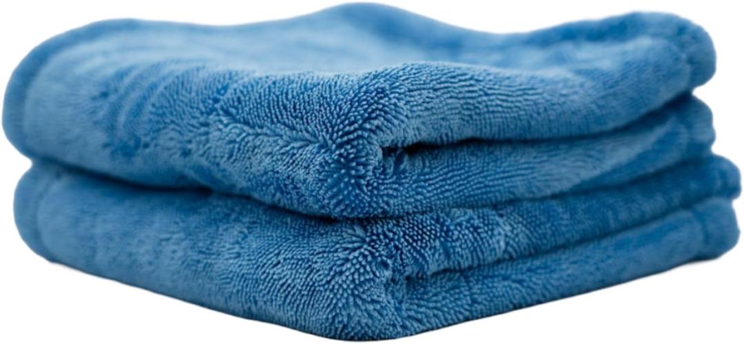THOR Baby Goat: Microfiber Drying Towels for Cars 18x20in, 1200 GSM Korean Made Ultra-Thick, Twist Loop Weave, Scratch-Free & Super Absorbent Car Cleaning Cloth for Trucks, SUVs 2 Pack, Blue