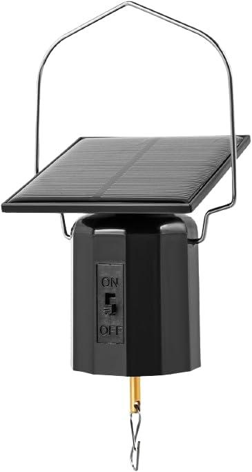 SolarPowered Wind Spinner Motor, Rotating Solar Energy Operated Motor for Wind Chimes and Sun Catchers, Hanging Display for Garden, Yard, Patio, Lawn Outdoor Decor, Supports Up to 4 lbs (Solar Motor)