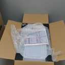 12 Pack Clear Shoe Storage Organizer with Magnetic Door,Stackable Plastic Shoe Boxes for Sneakers,Boots,and Heels,Space-Saving Foldable Shoe Rack for Closet,Durable Shoe Cabinet Organizer,White