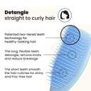Tangle Teezer Ultimate Detangler Brush for Wet & Dry Hair, Eliminates Knots & Reduces Breakage for Straight to Wavy Hair Types, Denim Blues