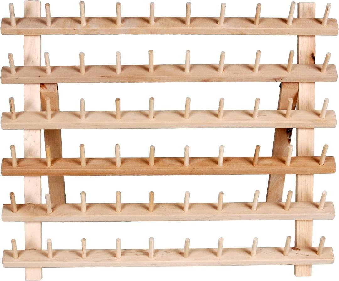 Dritz Wooden Thread Rack, 1 Count, Smooth Wood