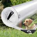 Transparent tarp, 6x20ft Clear Tarps Heavy Duty Waterproof 14Mil Thickened Transparent Tear Resistant PVC Vinyl Tarpaulin Enclosurewith Grommets and Reinforced Edges for Patio, Porch Outdoor