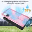 for Samsung Galaxy S25 Edge Case with Stand Compatible with MagSafe +1 Screen Protector, [Built in Kickstand &Magnet][Heat Dissipate] Protective Matte Case for Galaxy S25 Edge (Pink)