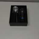 Spacenight Electric Herb Grinder COMPACT for Flower Buds, USBRechargeable, 2pcs 1.7oz Glass Herb Chamber  Ideal for Everyday Carry