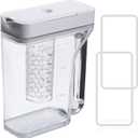 Upgraded DA97-17395B Refrigerator Water Pitcher for Samsung RF28R7351SG RF28R7351SR RF22R7351SR RF23R6301SR RF28R6221SR, Compatible with Samsung Refrigerator Replacement Water Reservoir/Tank, No leaks