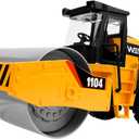 YySiRui Steam Roller Toy, 15" Road Roller Toy, 1:10 Scale Classics Roller Truck Toy, Real Working Parts, with Motion Drive Technology & Lights & Sounds, Indoor/Outdoor Play, Ideal Sand/Beach Toy