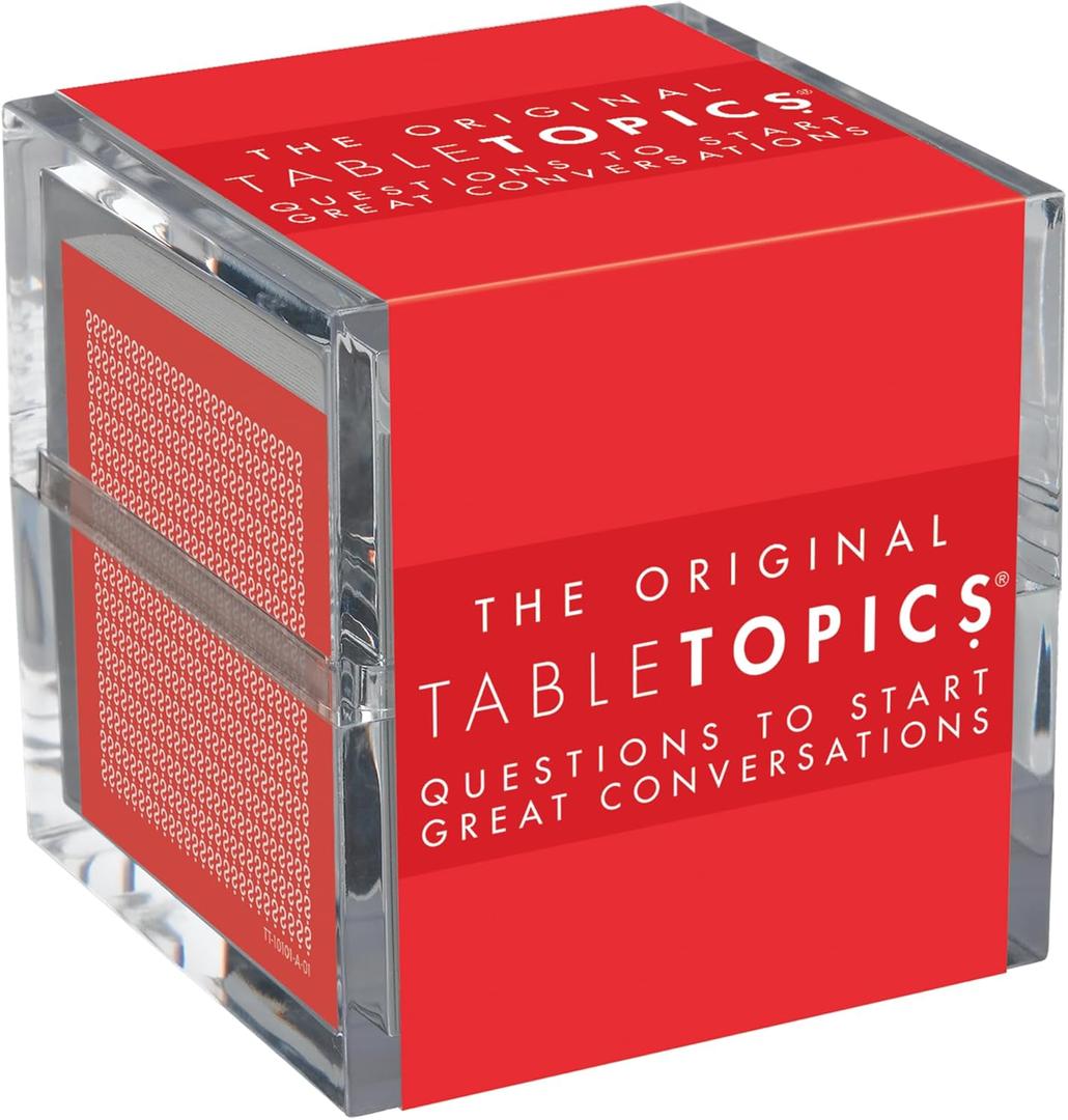 TableTopics - The Original Conversation Starter Cards - 135 Questions to Break the Ice & Build Connection with Friends, Acquaintances, & Coworkers - at Meetings, Parties, & at Home