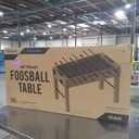 GoSports 48 Inch Game Room Size Foosball Table - Includes 4 Balls and 2 Cup Holders – Oak