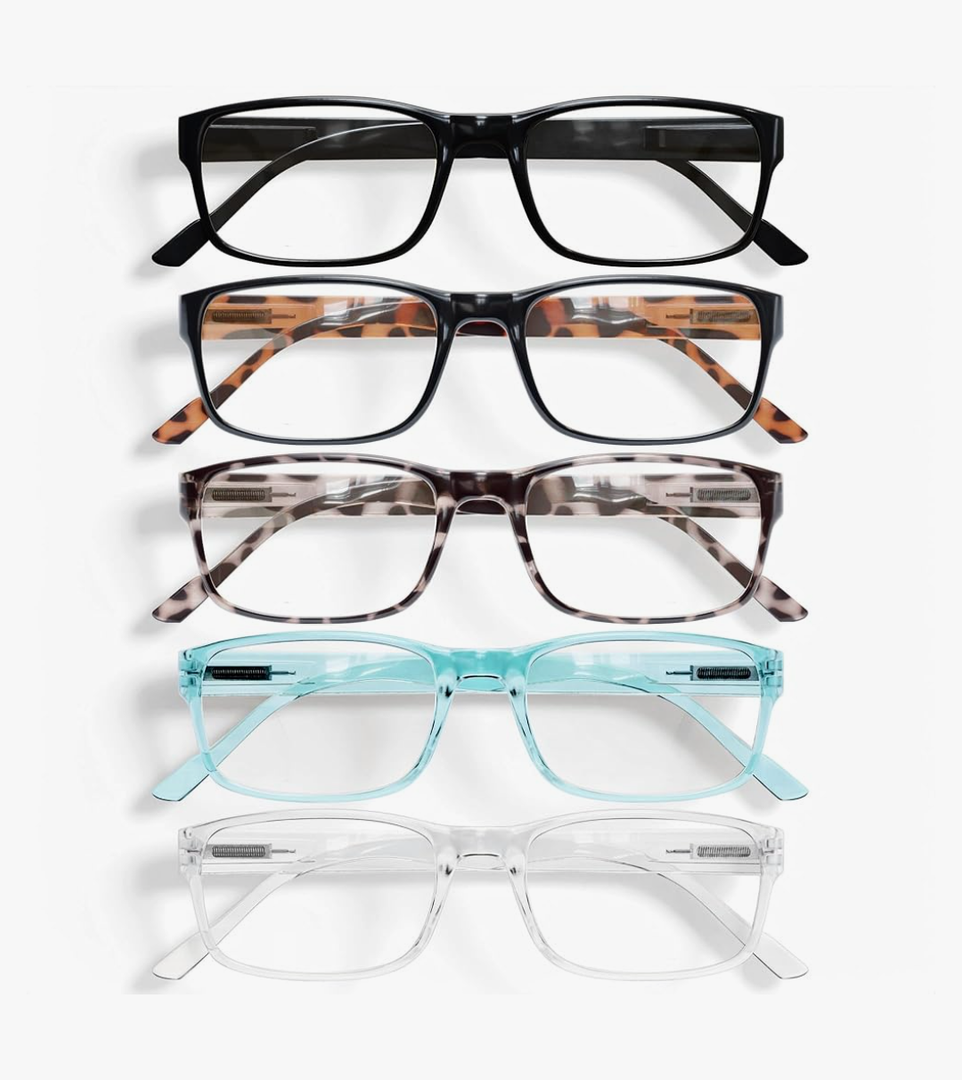 Gaoye Professional Reading Glasses for All Day - Computer Readers with Blue Light Protection - Value Pack