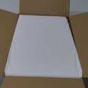 Vinyl Tablecloth with Flannel Backing-6 Pack White 60x102 Inch Outdoor Waterproof Rectangle 6 Foot Plastic Table Cloths Sheets-Wipeable Heavy Duty Oilcloth for Picnic Party Camping Dining