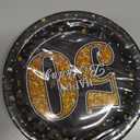 BQK 96 Pcs 50th Birthday Plates and Napkins 50th Birthday Decorations Men 50th Birthday Party Supplies 50th Anniversary Plates