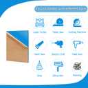 2 x 2 Pack 8'' x 12'' Opaque SkyBlue Acrylic Sheet, 3mm Thick Acrylic Plexiglass Boards for Laser Cutting and DIY Craft Projects