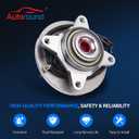 Autoround 515079 Front Wheel Bearing and Hub Assembly Fit for Ford F-150 4WD 2005-2008, F-150 Heritage 2004, Lobo 2005-2008, Lincoln Mark LT 2006-2008, 6 Lugs w/ABS
