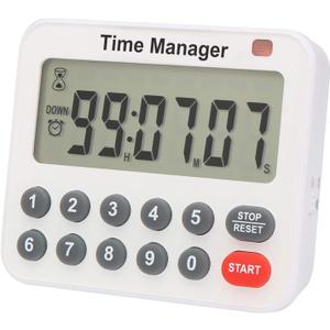 AIMILAR Magnetic Digital Kitchen Timer with Direct Numerical Keypad, Loud Alarm - 99Hr Countdown Count Up Timer for Cooking Baking Classroom, Batteries Included 