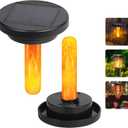 Flickering Flame Solar Replacement Tops: 2.83 in Replacement Light Parts for 2.36 in, 2.42 in, 2.5 in, 2.76 in, 2.83 in Lantern Port- Waterproof Lid Cap with for Old Lantern Torch Light Firebowl Jars
